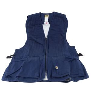NOS Vintage Ideal Shooting Vest Large Navy Mesh Back Trap Skeet Clays USA